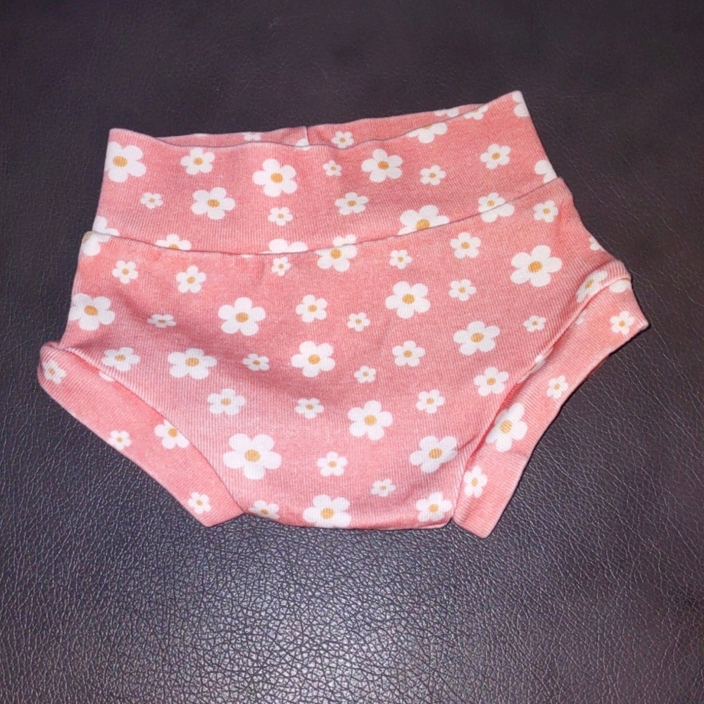 0-3M Baby Girls Pink Daisy Floral Bloomers
